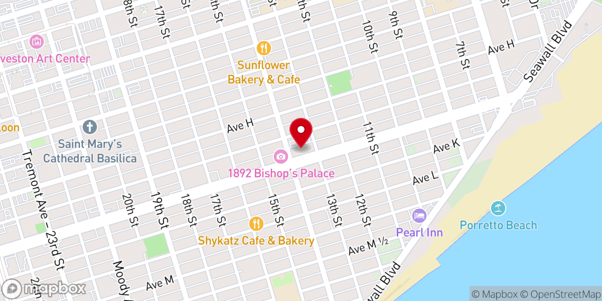 Map showing location of Sacred Heart Catholic Church (Holy Family Parish)