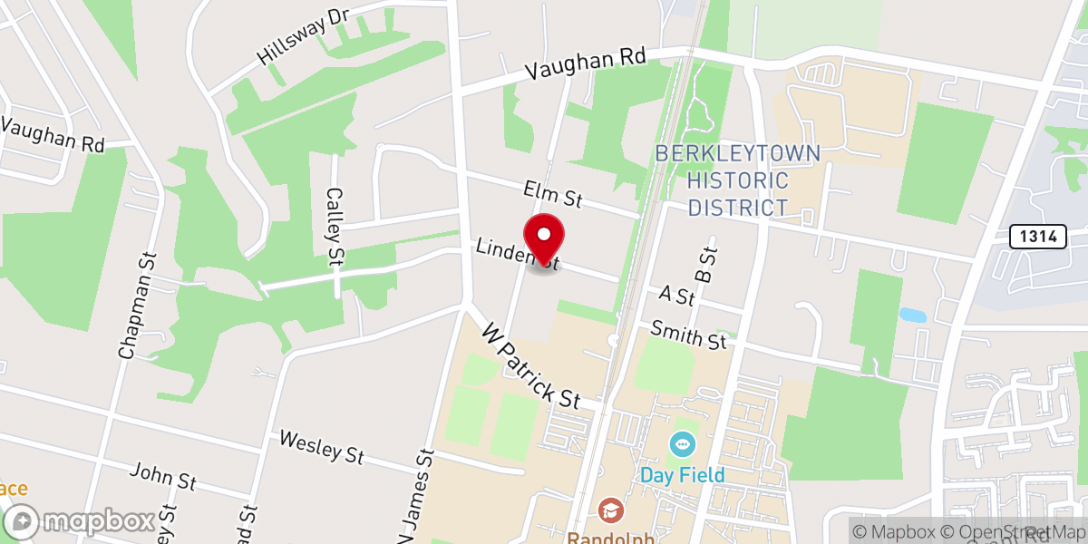 Map showing location of Saint Andrew's Orthodox Church