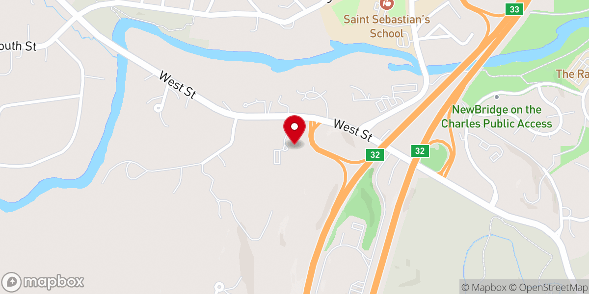 Map showing location of Saint John of Damascus Church