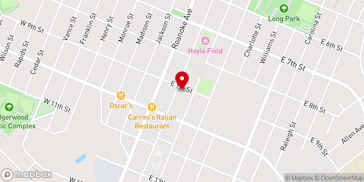 Map showing location of Saint John the Baptist Roman Catholic Church