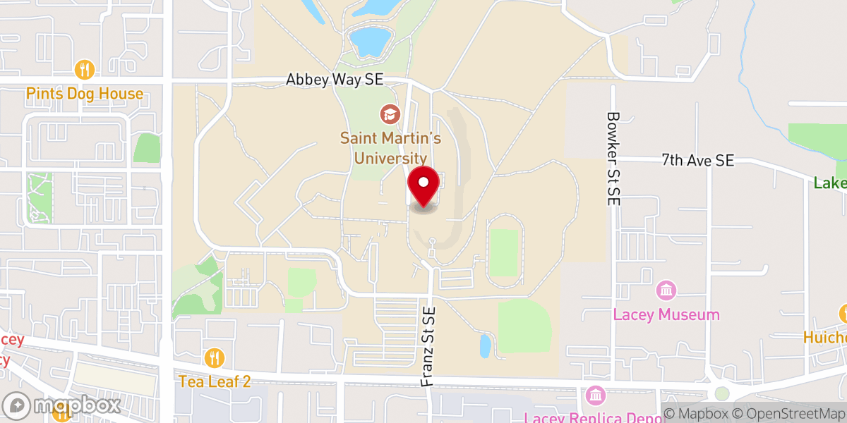 Map showing location of Saint Martin's Abbey
