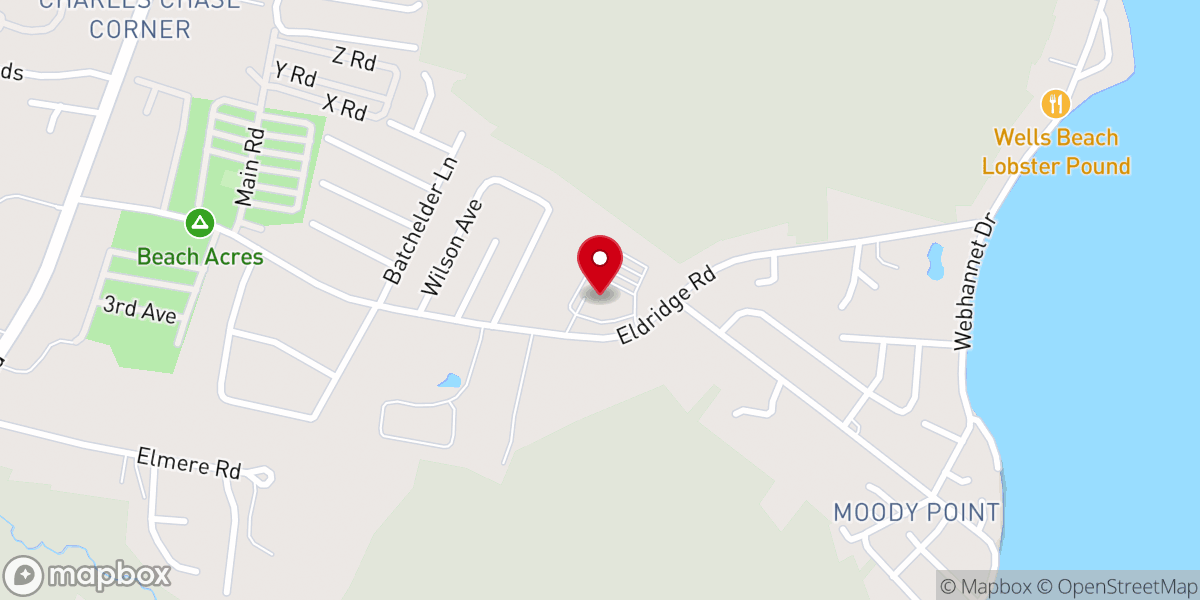 Map showing location of Saint Mary's Food Pantry