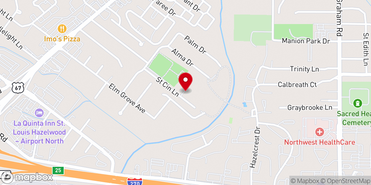 Map showing location of Saint Mary's Orthodox Church