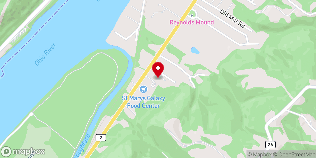 Map showing location of Saint Marys Church of the Nazarene