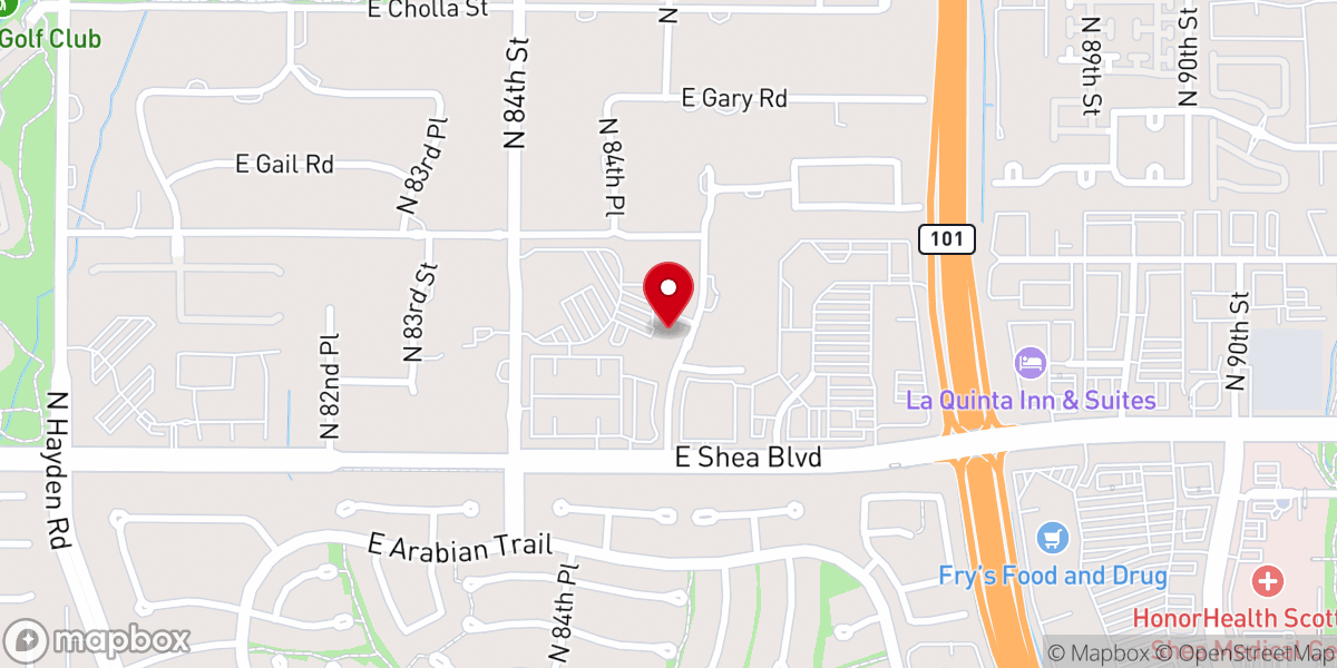 Map showing location of Saint Patrick's Office