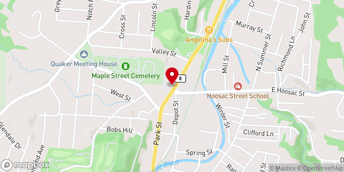 Map showing location of Saint Thomas Aquinas Roman Catholic Church