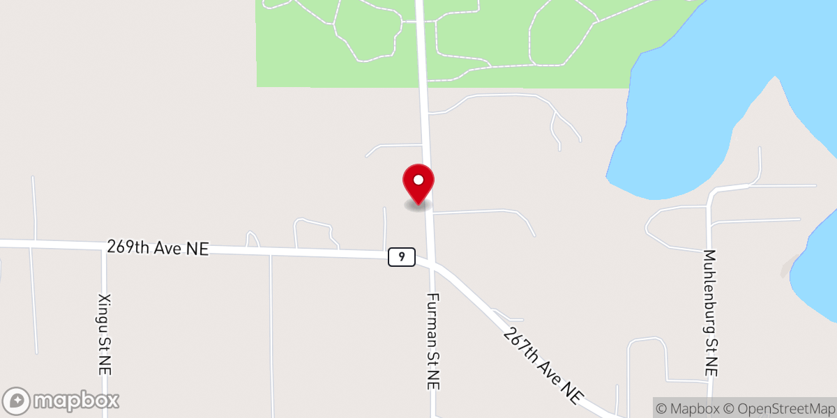 Map showing location of Salem Lutheran Church Of Oxford