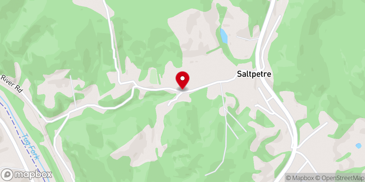 Map showing location of Saltpetre Community Church