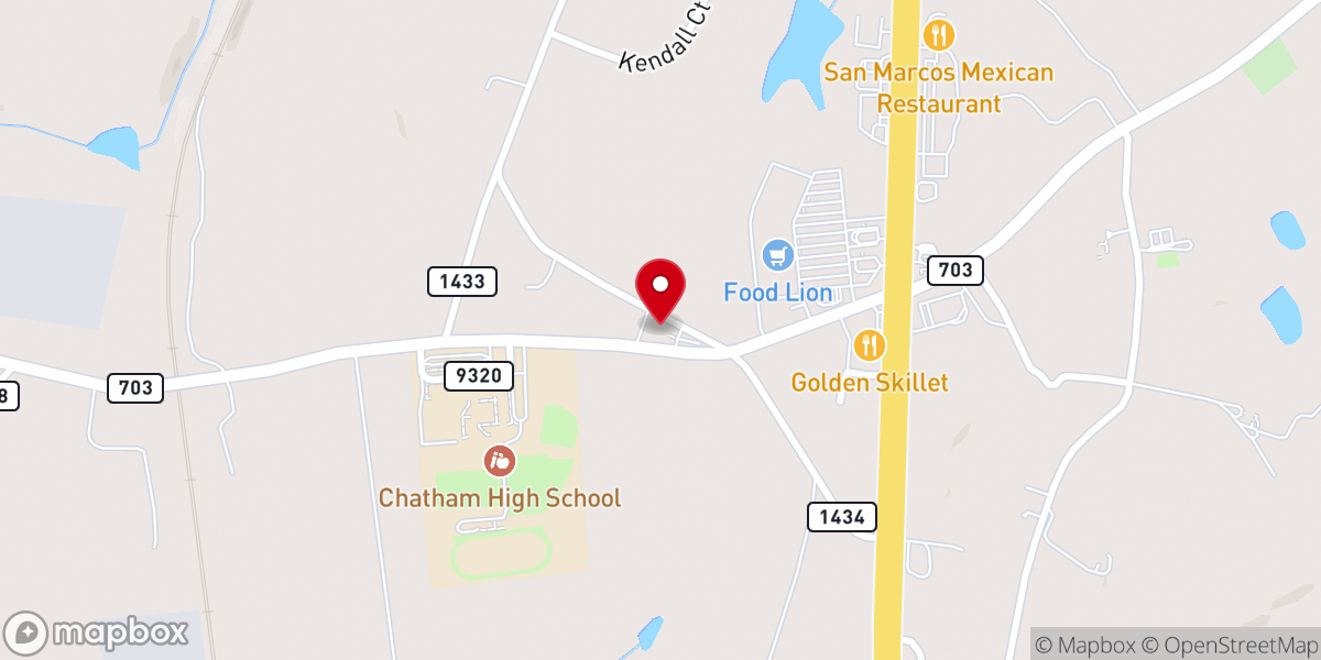 Map showing location of Samuel Harris Memorial Baptist Church