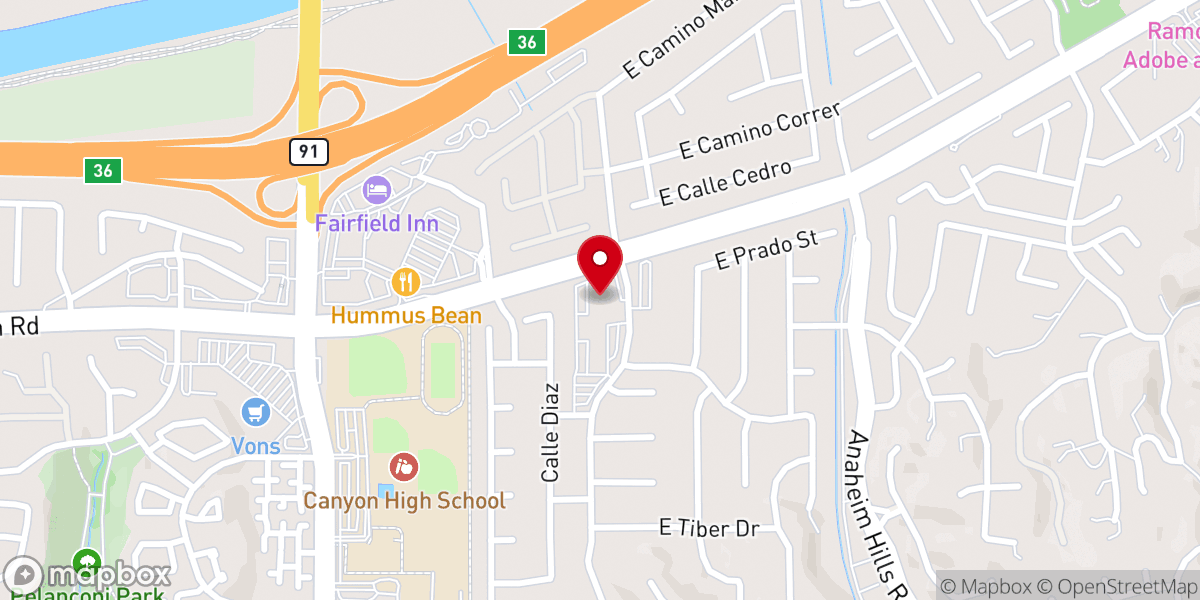 Map showing location of San Antonio de Padua del Cañon Church