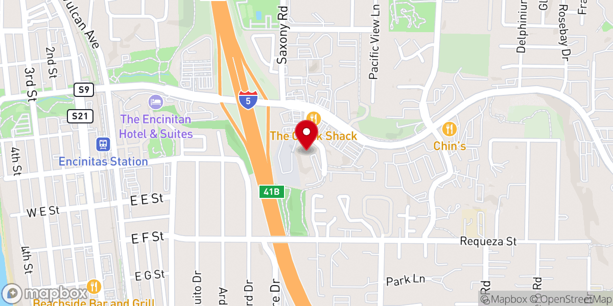 Map showing location of San Diego Methodist Church