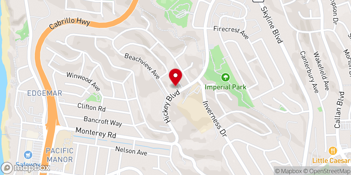 Map showing location of San Francisco Filpino - American Seventh-day Adventist