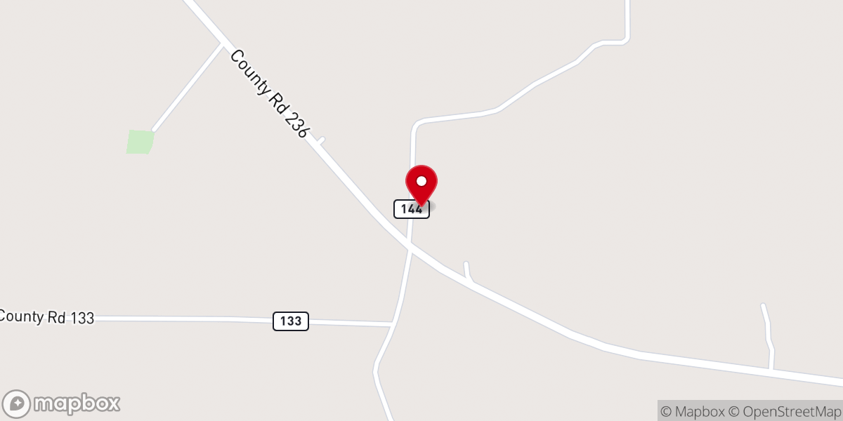 Map showing location of Sanderson Chapel Church