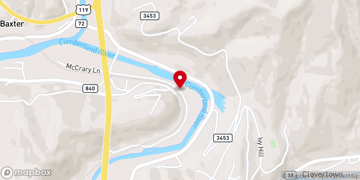 Map showing location of Sanford Painting, LLC Harlan, Ky
