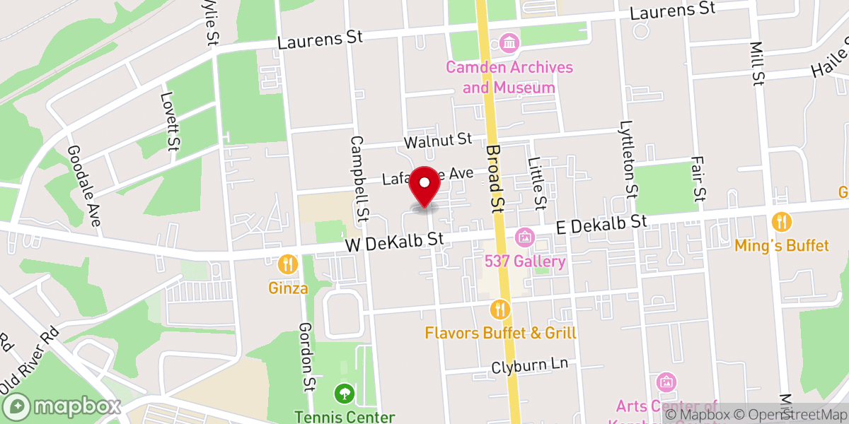 Map showing location of Savage, Royall & Sheheen, LLP