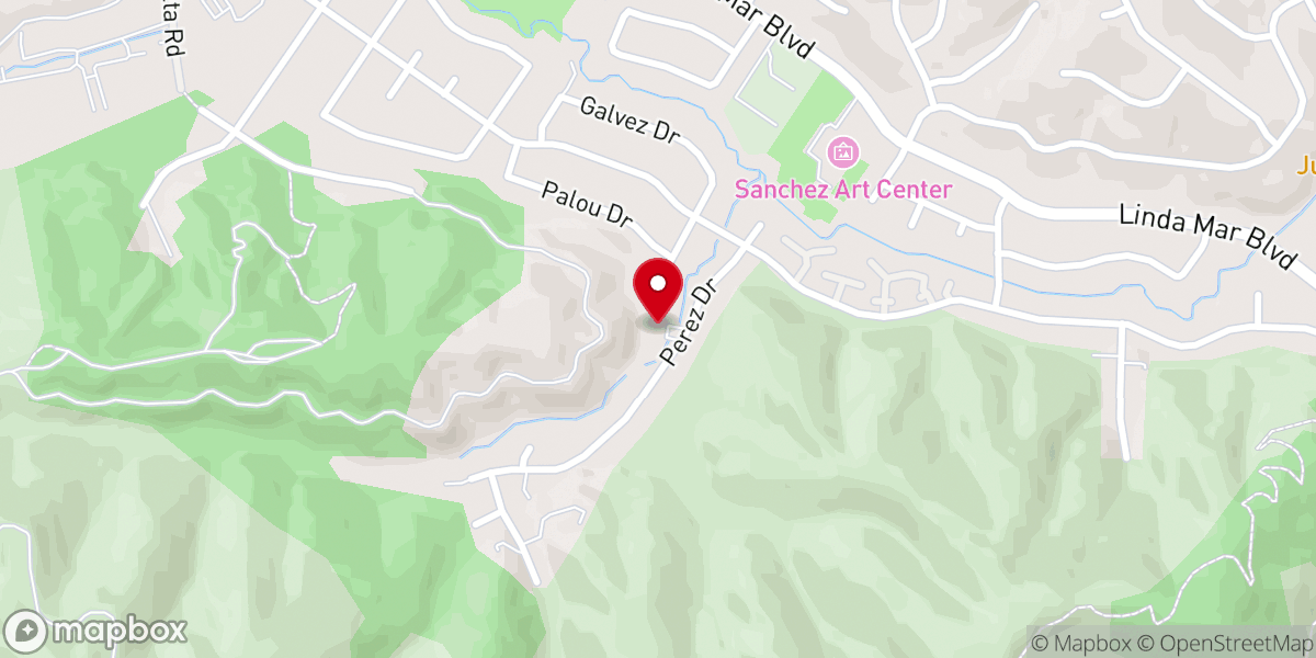 Map showing location of Sea View Baptist Church