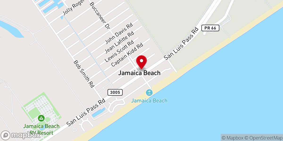 Map showing location of Seaside Baptist Church