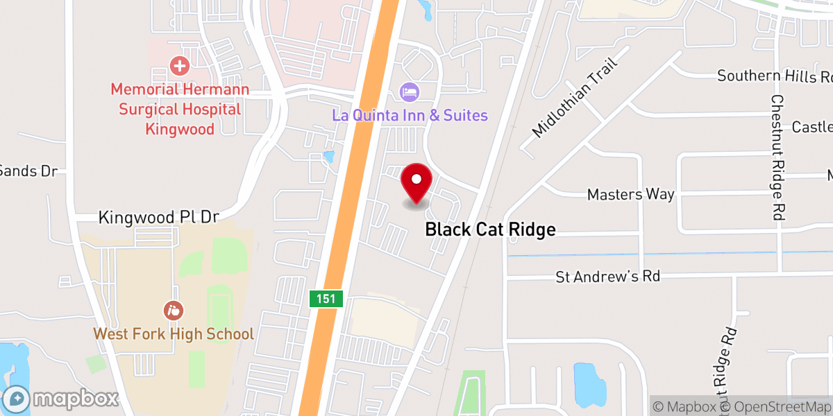 Map showing location of Second Baptist Church - North Campus
