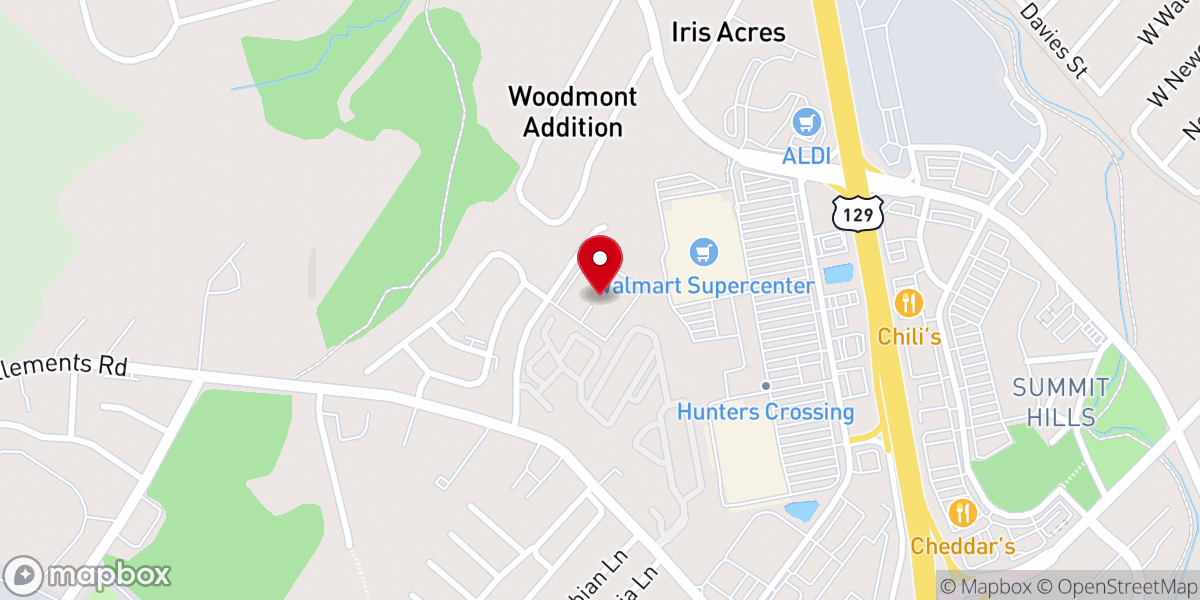Map showing location of Second Harvest Food Bank of East Tennessee