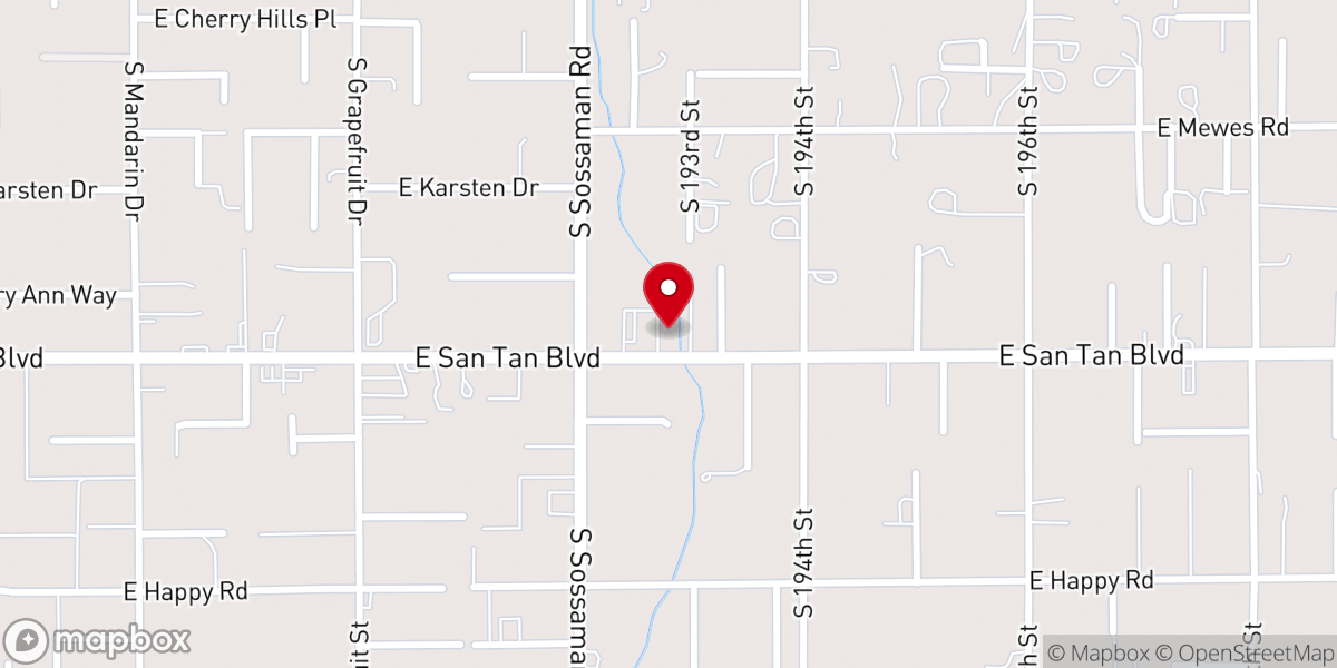 Map showing location of Serving Hearts Outreach Ministry