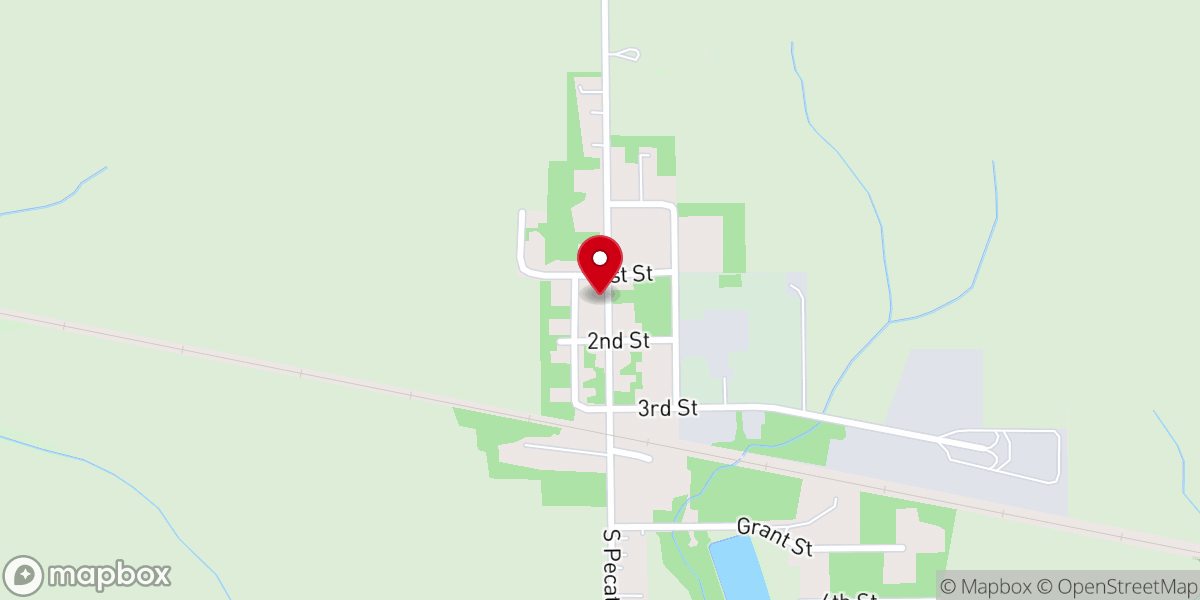 Map showing location of Seward Congregational Church