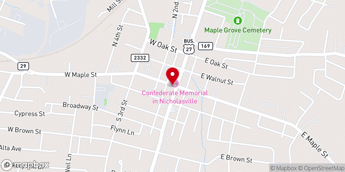 Map showing location of Shadowland Community Church