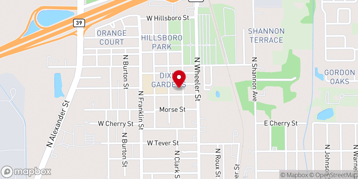 Map showing location of Shekinah Glory Cathedral