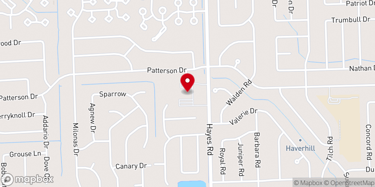 Map showing location of Shelby Bible Church