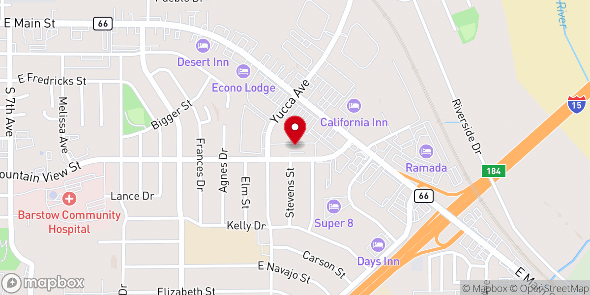 Map showing location of Shepherd of the Desert Church
