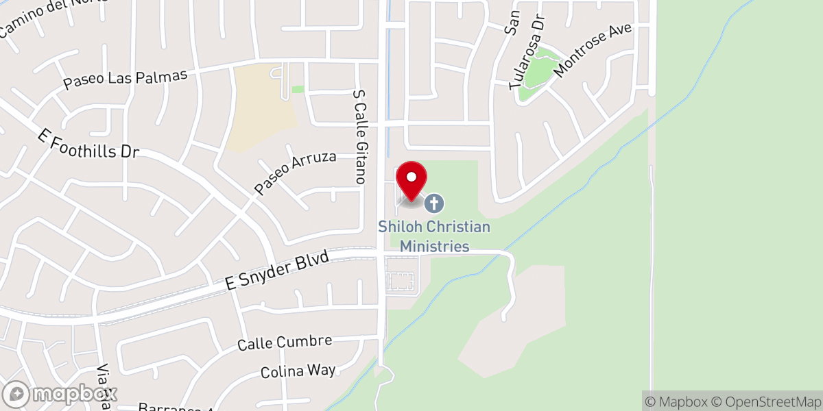 Map showing location of Shiloh Christian Ministries