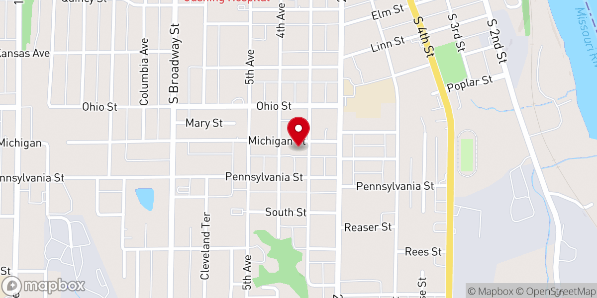 Map showing location of Shiloh Seventh-day Adventist Church