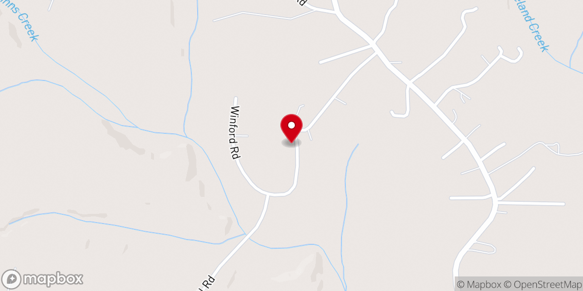 Map showing location of Shinnsville United Church-Christ