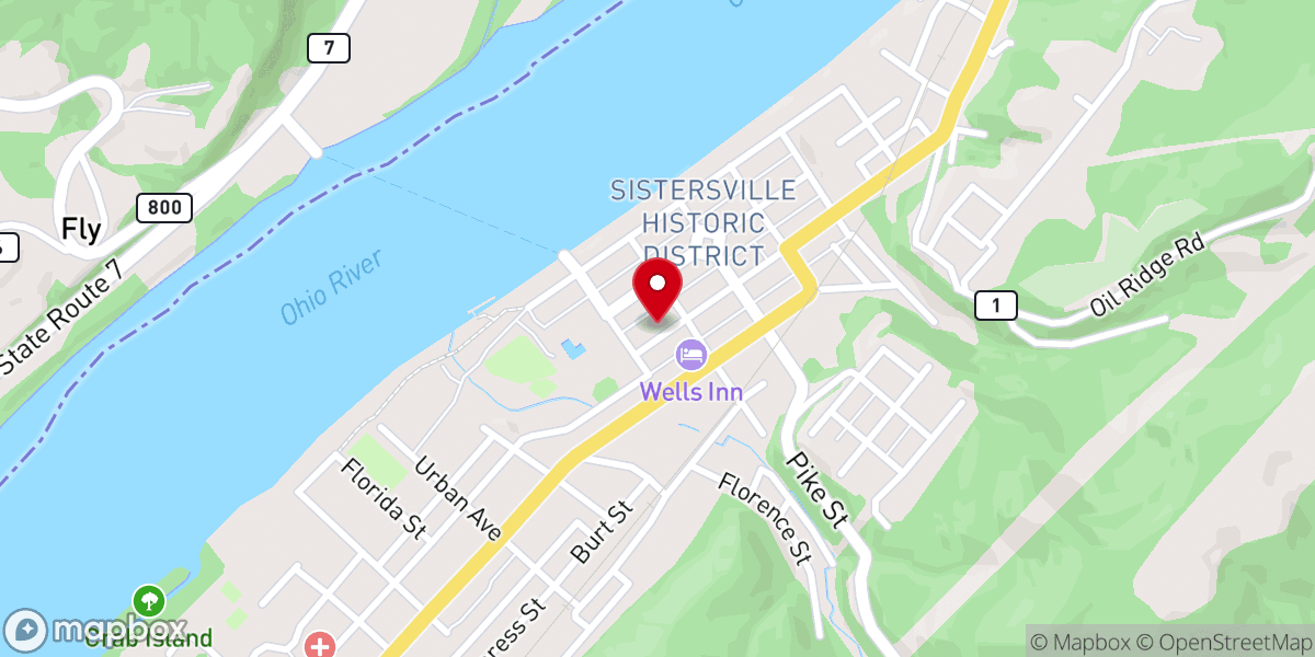 Map showing location of Shirer Dennis