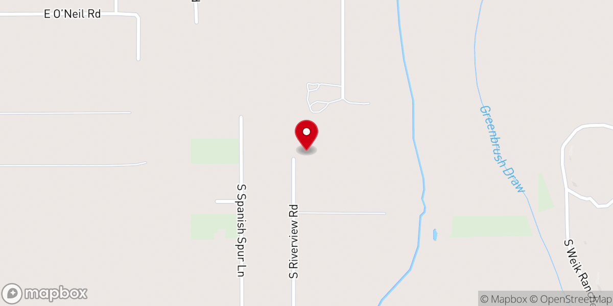 Map showing location of Sierra Vista Fellowship
