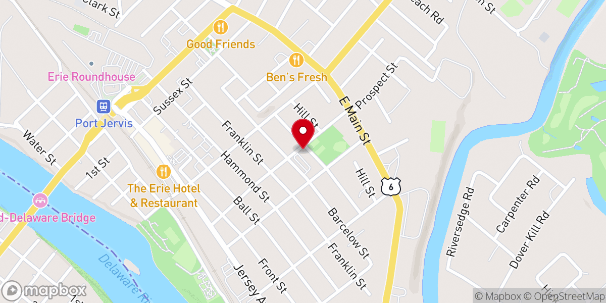 Map showing location of Silk Mill Condominiums