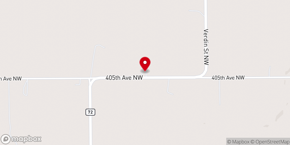 Map showing location of Siloa Lutheran Church