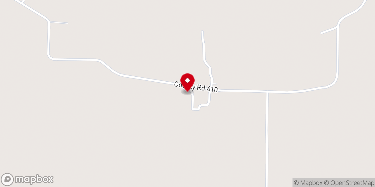 Map showing location of Siloam Church