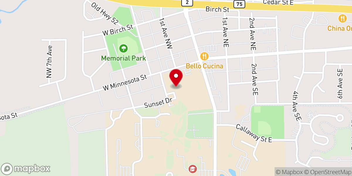 Map showing location of Sisters of St Benedict