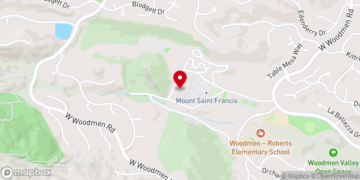 Map showing location of Sisters of St Francis