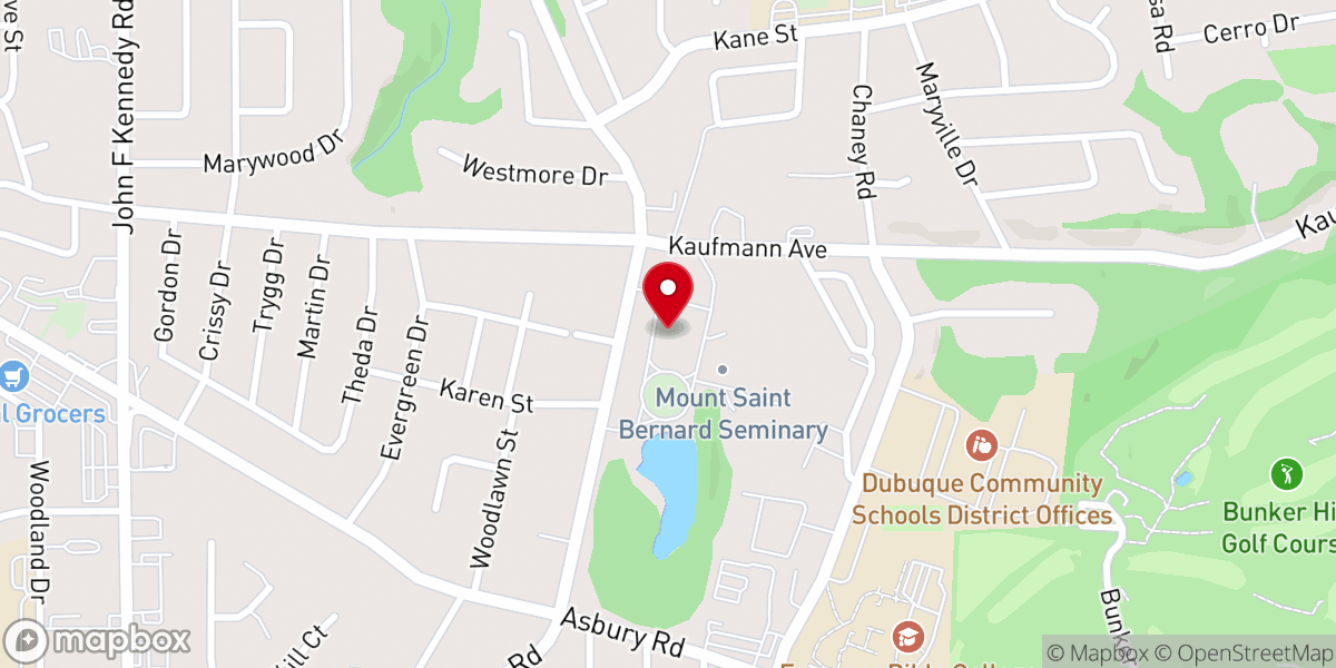Map showing location of Sisters of the Presentation