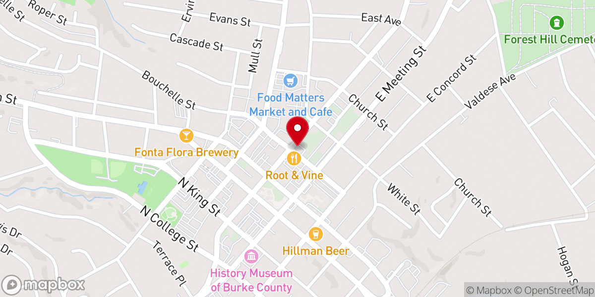 Map showing location of Slades Chapel AME Zion Church
