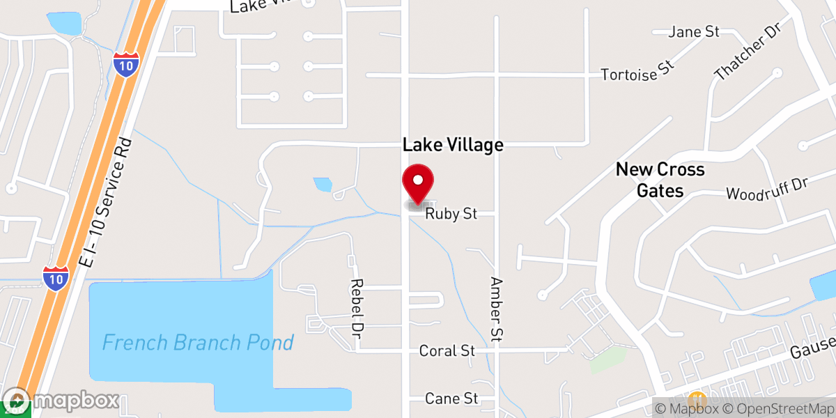Map showing location of Slidell Bible Chapel
