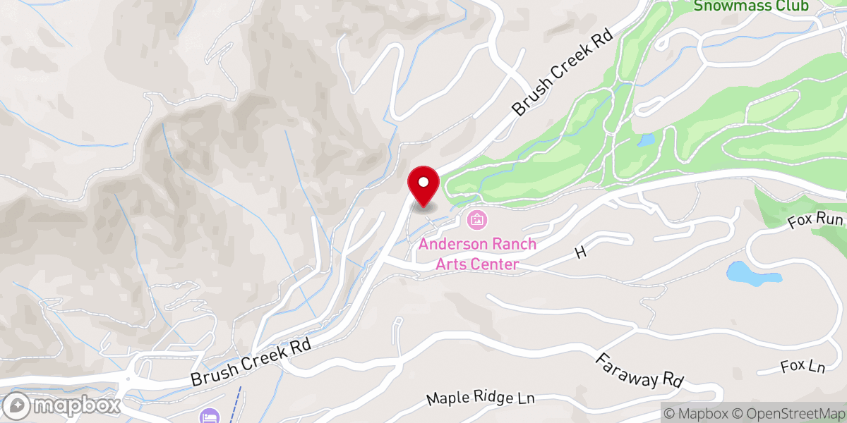 Map showing location of Snowmass Chapel & Community Center