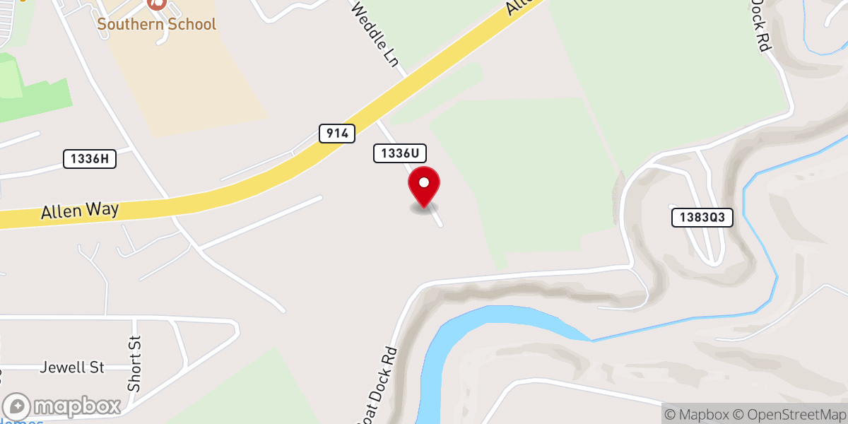 Map showing location of Somerset-Pulaski County Humane Society