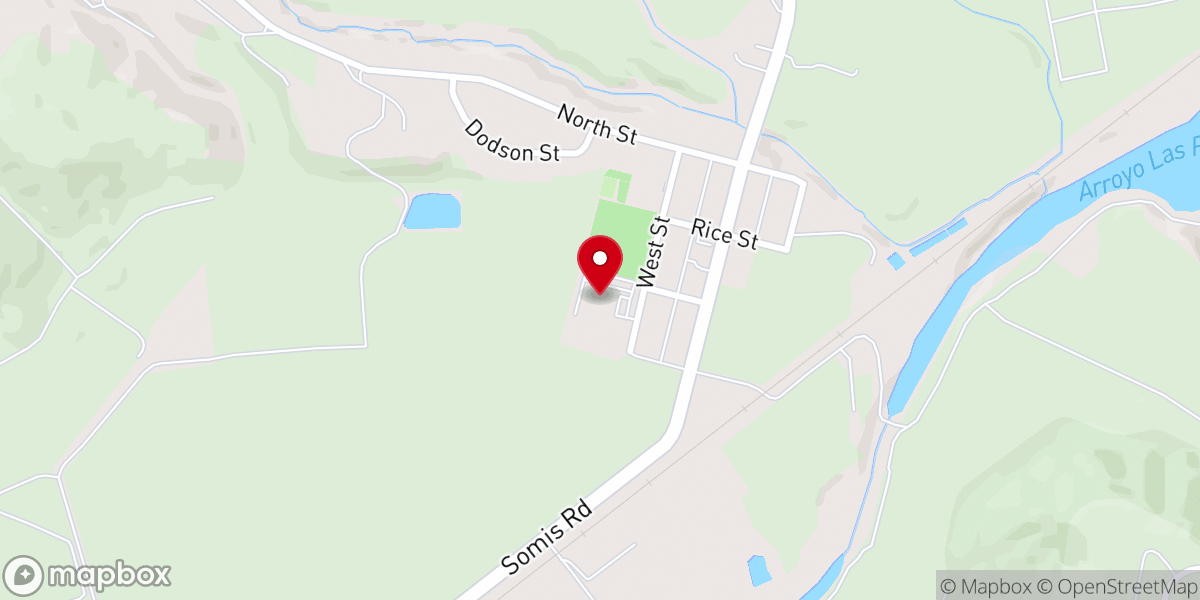 Map showing location of Somis Community Church