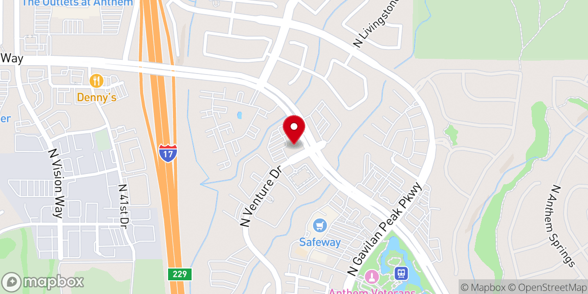 Map showing location of Sonoran Chapel (Formerly Palmcroft Church Anthem)