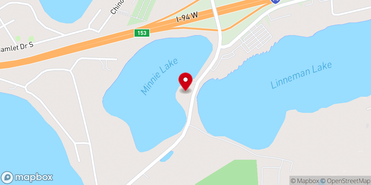 Map showing location of SonRise Lutheran Church