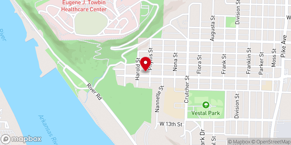 Map showing location of Souls' Harbor Church