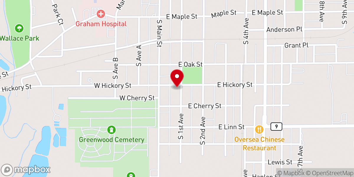 Map showing location of South Park United Methodist Ch