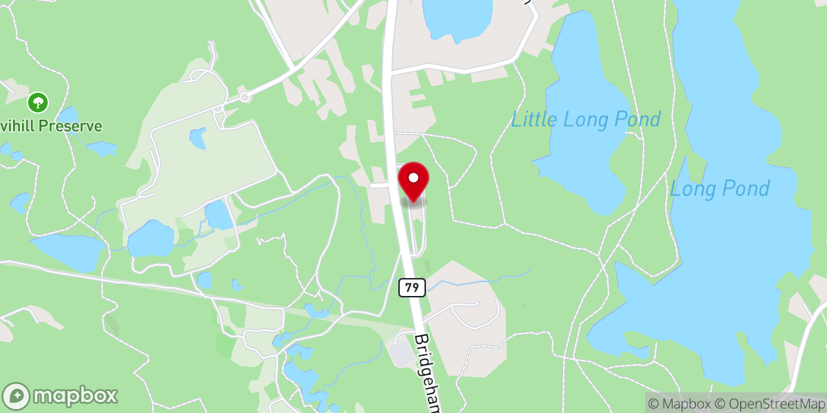 Map showing location of Southampton Recycling Center